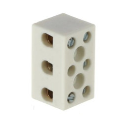 (CONS) 3 Pole Ceramic Terminal Block 15A