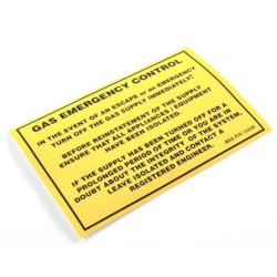 Gas Emergency Control - customer notice